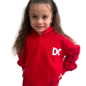 Little kids hoodie red & white